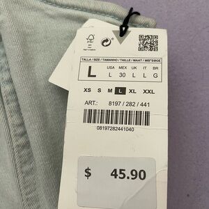 NWT ZARA DENIM DRESS LARGE